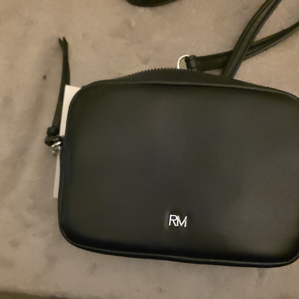 NWT Rebecca Minkoff Black Quilted Crossbody Bag with Chain Strap - Picture 2 of 4